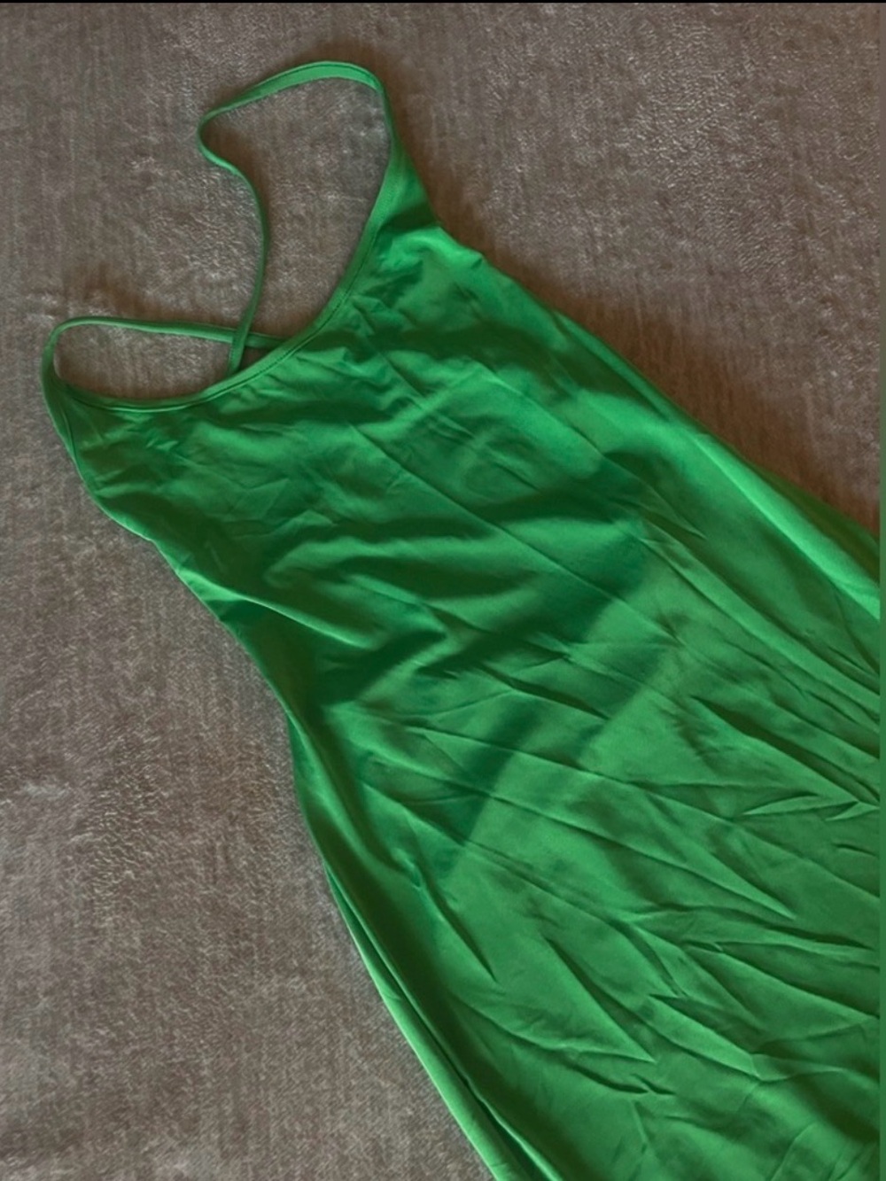 Vibrant Green Halter Dress